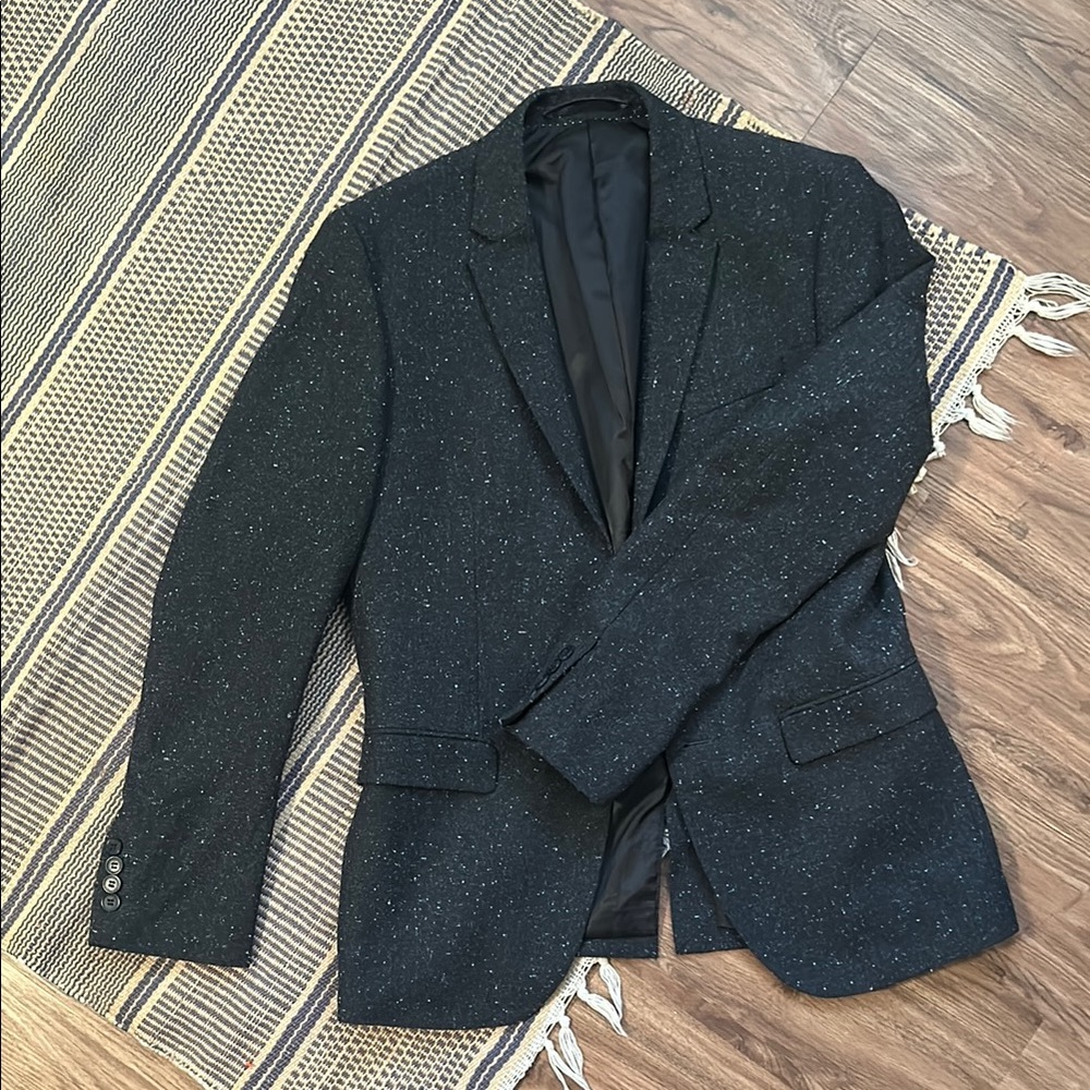 H&M charcoal Sport Coat with Notched Lapels